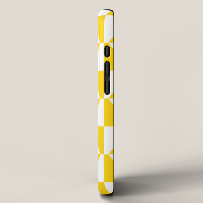 Mid Century Modern Geometric 312 Yellow iPhone Case Gallery Image 2