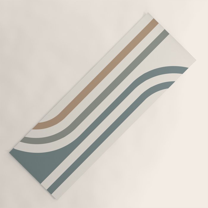 Bold Curvature Stripes II Yoga Mat Gallery Image 1