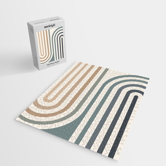 Bold Curvature Stripes II Jigsaw Puzzle Gallery Image 2