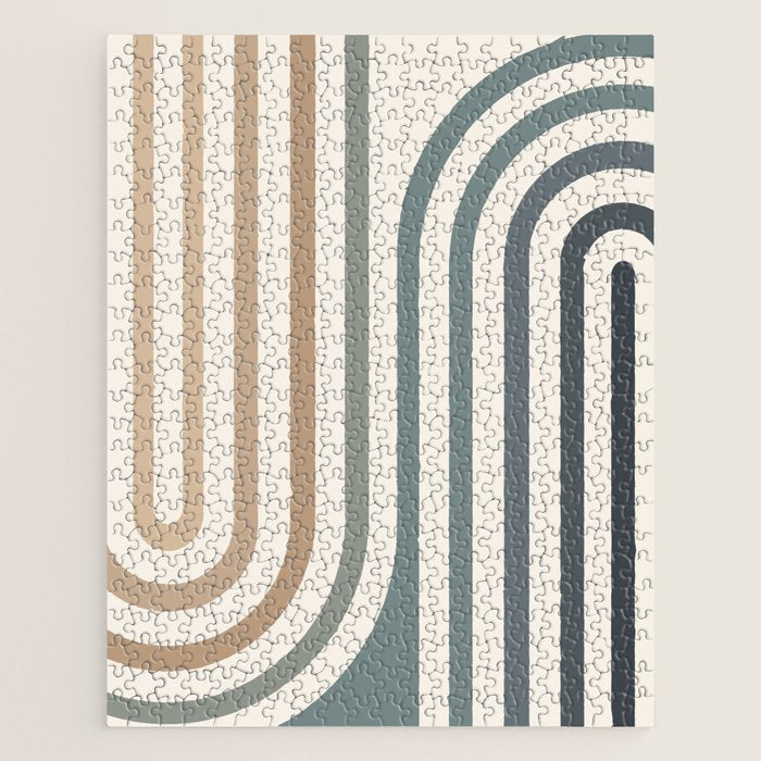 Bold Curvature Stripes II Jigsaw Puzzle Gallery Image 1