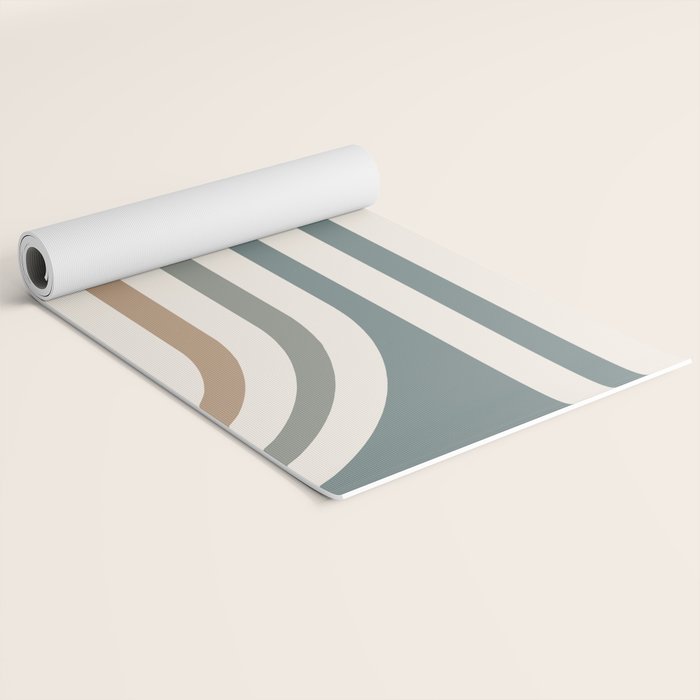 Bold Curvature Stripes II Yoga Mat Gallery Image 2