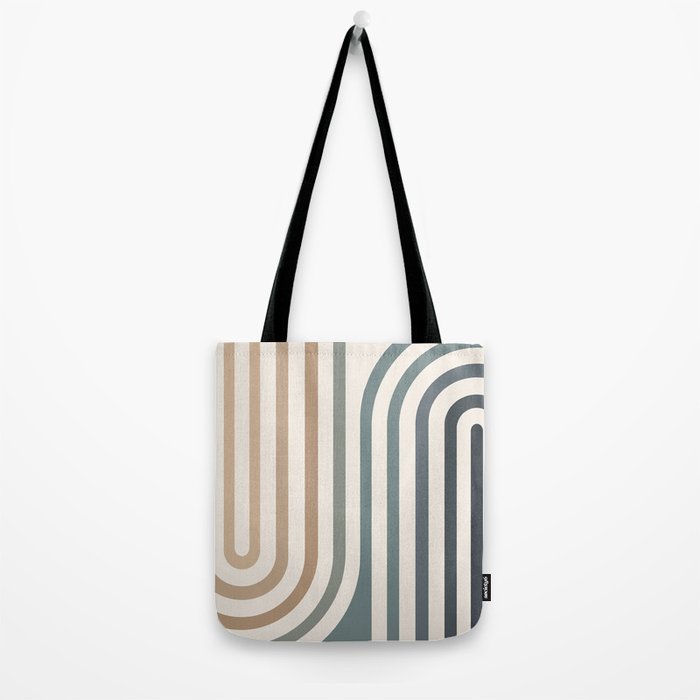 Bold Curvature Stripes II Tote Bag Gallery Image 2