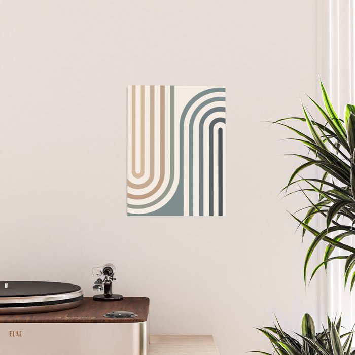 Bold Curvature Stripes II Poster Gallery Image 2