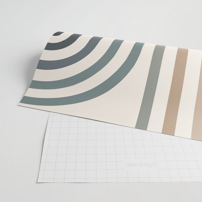 Bold Curvature Stripes II Wrapping Paper Gallery Image 2