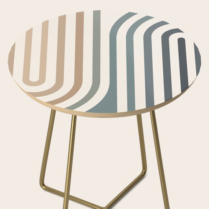 Bold Curvature Stripes II Side Table Gallery Image 2