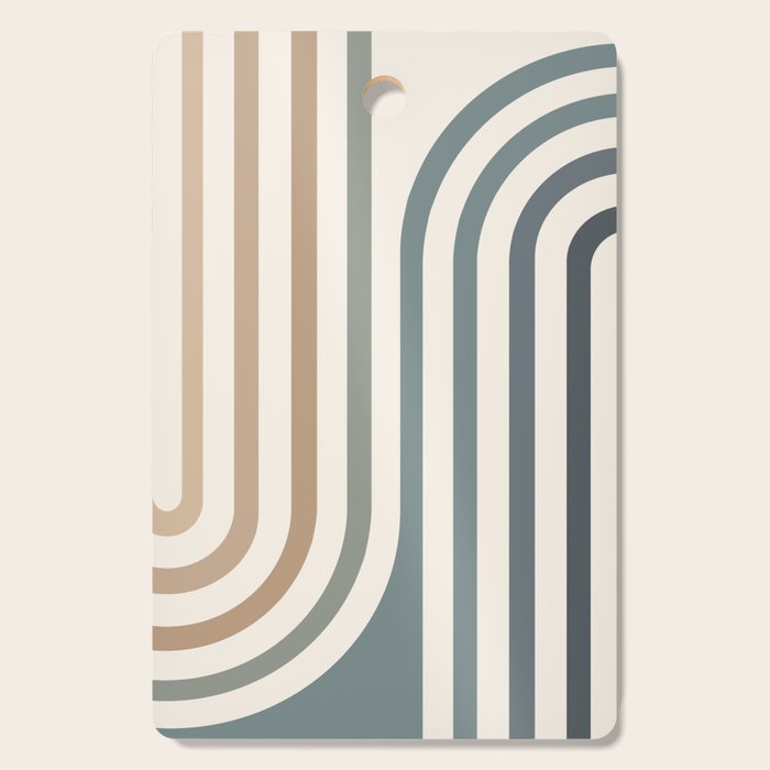 Bold Curvature Stripes II Cutting Board Gallery Image 1