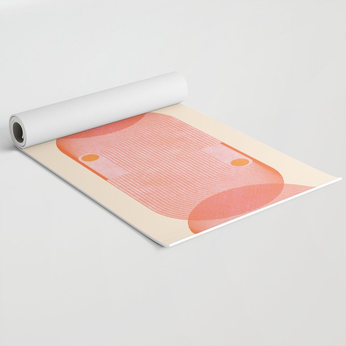 Abstraction_SUN_SUMMER_RED_HOT_SHINE_POP_ART_0322M Yoga Mat Gallery Image 2