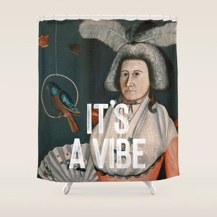 It's A Vibe Shower Curtain Gallery Image 1