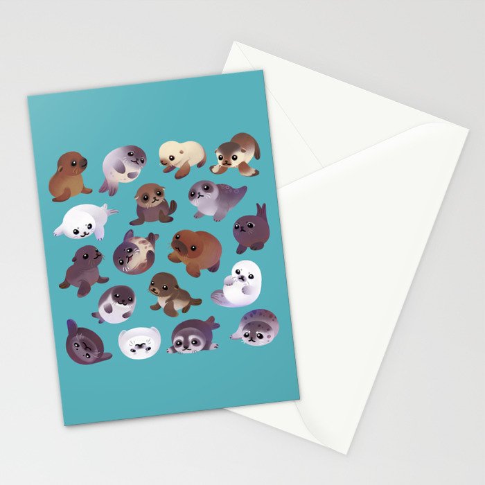Seal pup Stationery Card Gallery Image 2