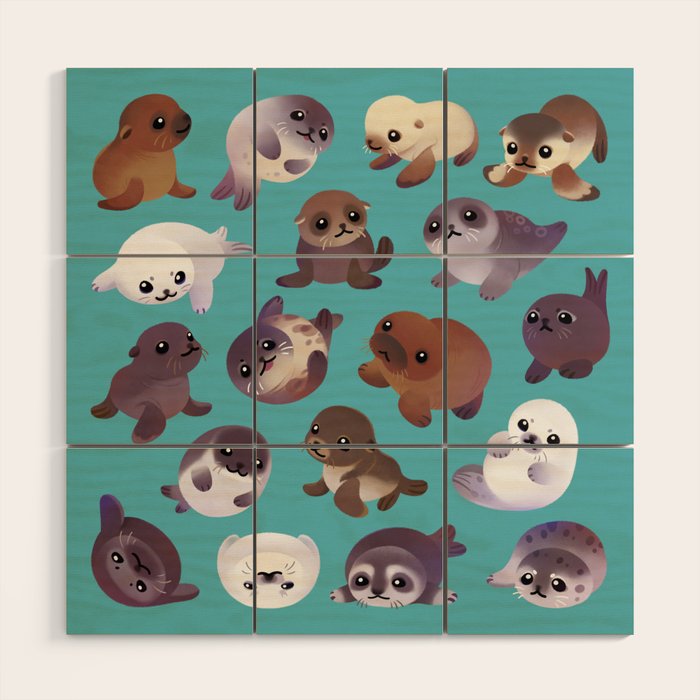 Seal pup Wood Wall Art Gallery Image 1