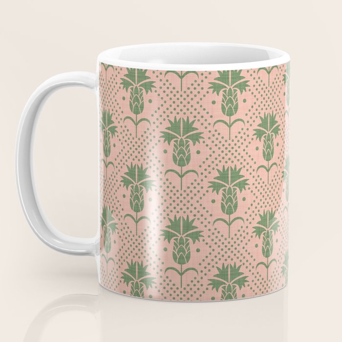 Bachelor Button Boutonniere Peach Green Coffee Mug Gallery Image 3