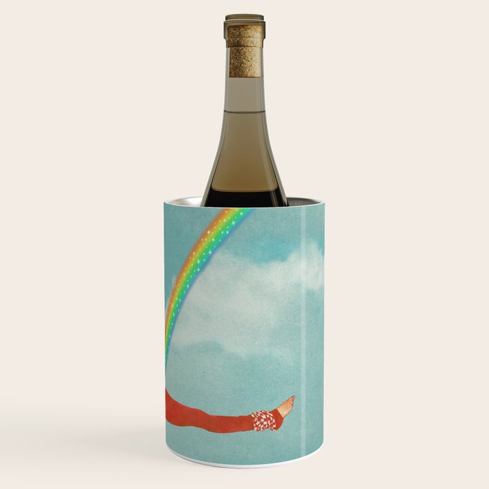 Kitty Cat's Rainbow Workout - Retro Cat Wine Chiller Gallery Image 3