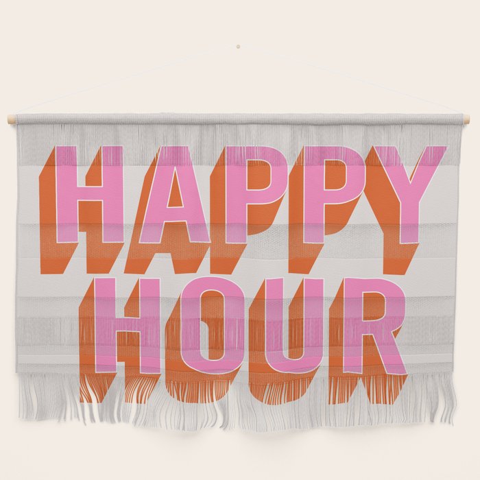 Happy Hour (Pink Orange) Wall Hanging Gallery Image 1