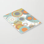 Retro Mid Century Modern Circles Geometric Bubbles Pattern Notebook Gallery Image 3