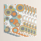 Retro Mid Century Modern Circles Geometric Bubbles Pattern Wrapping Paper Gallery Image 3