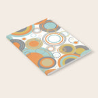 Retro Mid Century Modern Circles Geometric Bubbles Pattern Notebook Gallery Image 2