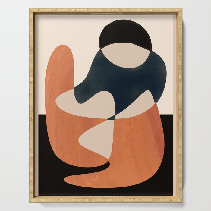 Abstract Figure 4 Serving Tray Gallery Image 1
