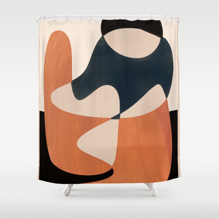Abstract Figure 4 Shower Curtain Gallery Image 1