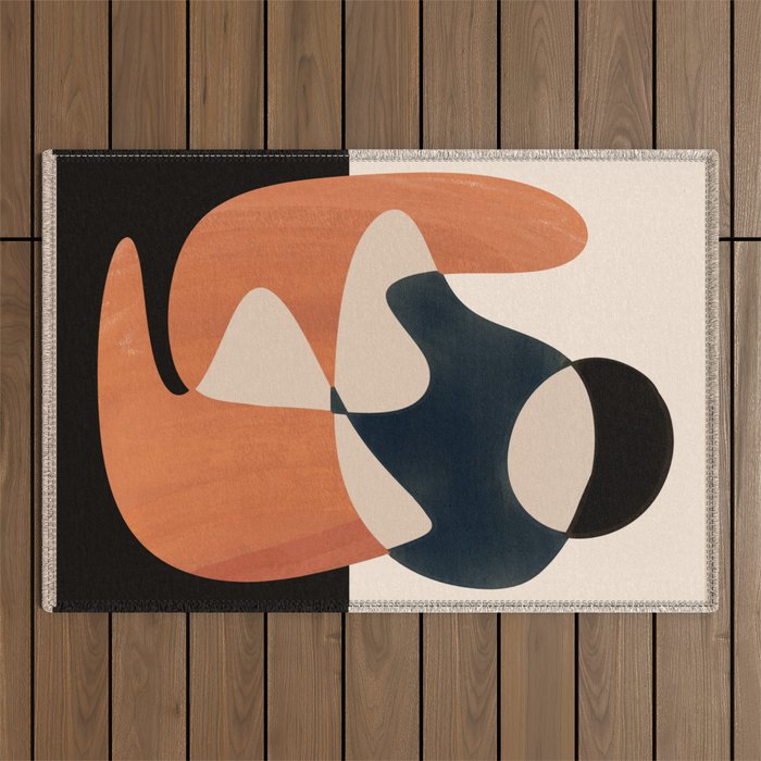 Abstract Figure 4 Outdoor Rug Gallery Image 1