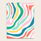 Colorful abstract stripe line art pattern Notebook Gallery Image 4