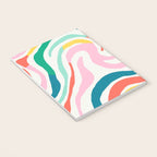 Colorful abstract stripe line art pattern Notebook Gallery Image 3