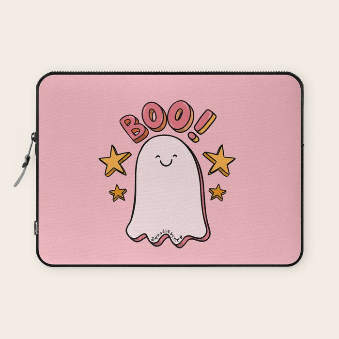 Cute Boo Laptop Sleeve Gallery Image 1