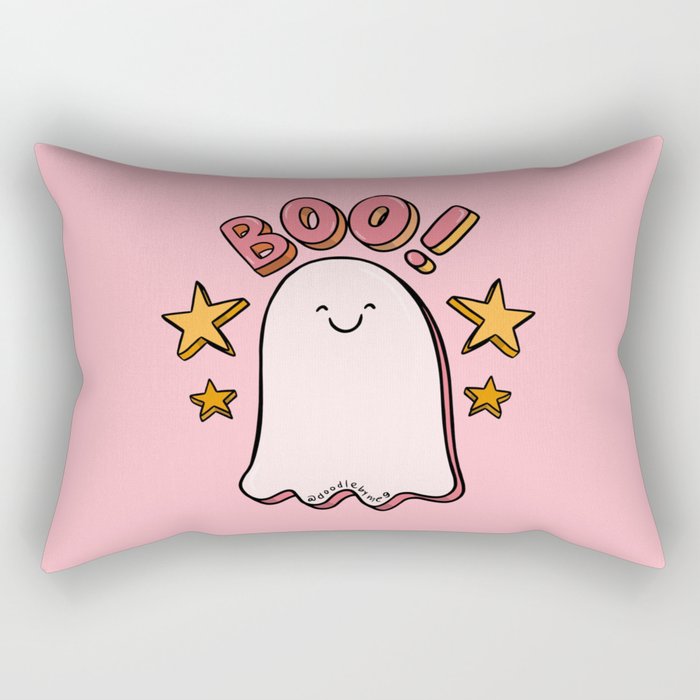 Cute Boo Rectangular Pillow Gallery Image 2
