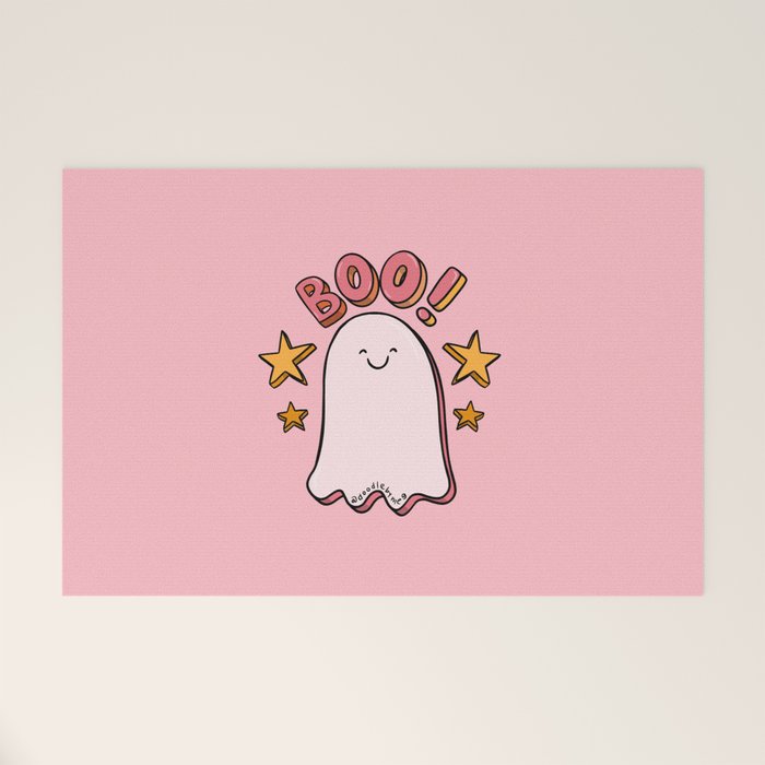 Cute Boo Welcome Mat Gallery Image 1