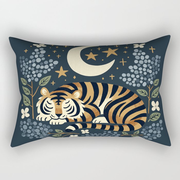 Slumbering Tiger Rectangular Pillow Gallery Image 1