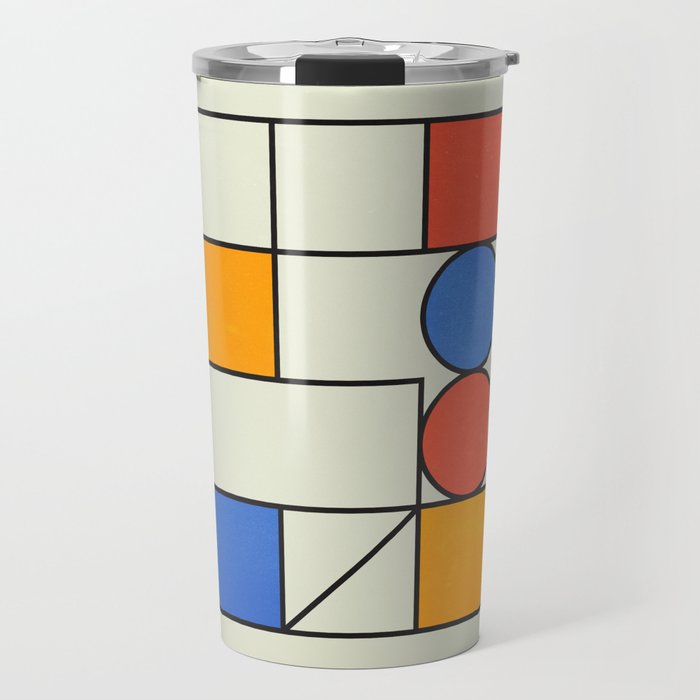 Bauhaus Blocks 02 Travel Mug Gallery Image 1
