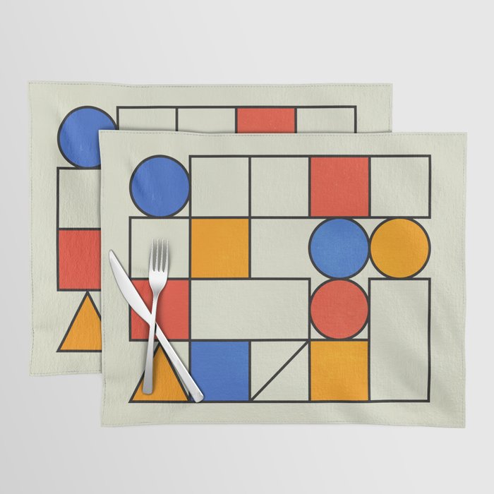 Bauhaus Blocks 02 Placemat Gallery Image 1