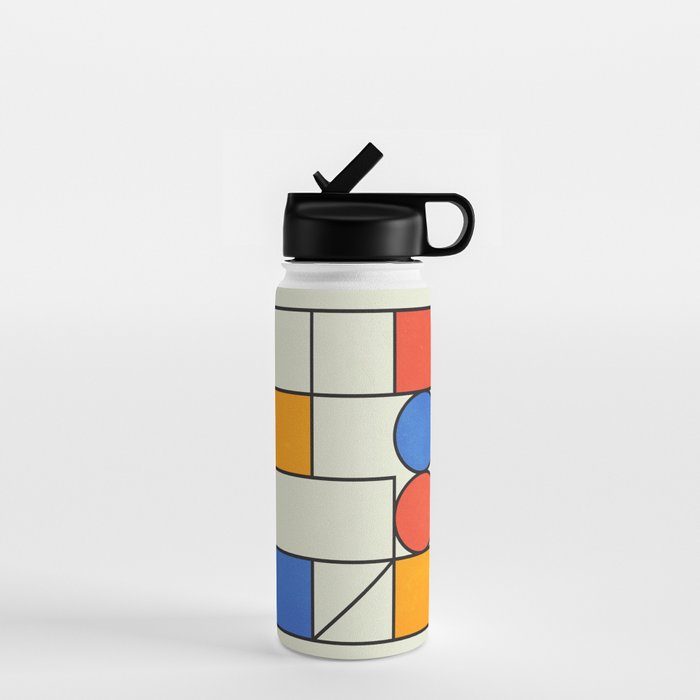 Bauhaus Blocks 02 Water Bottle Gallery Image 1