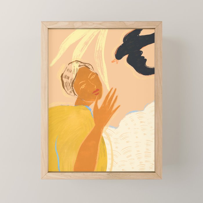 Lil Birdy Told Me Mini Art Print Gallery Image 1