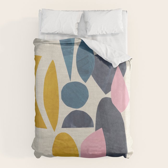 Gold Among Rocks Duvet Cover Gallery Image 1