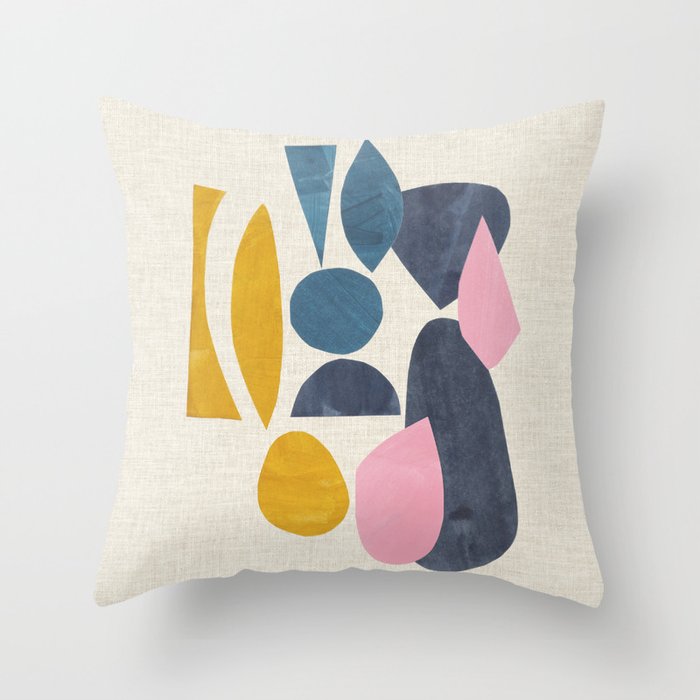Gold Among Rocks Throw Pillow Gallery Image 6