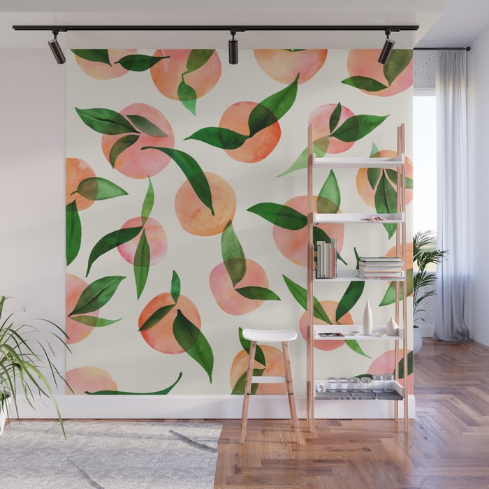 Abstract Summer Fruit Pattern Wall Mural Gallery Image 1
