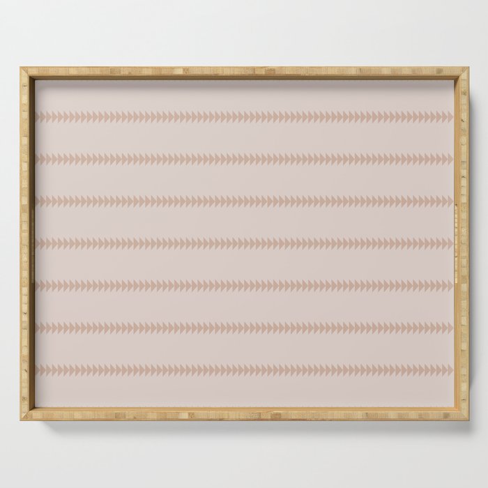 Minimal Triangles - Natural Serving Tray Gallery Image 1