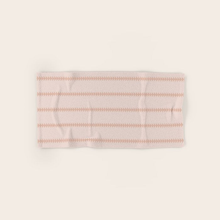 Minimal Triangles - Natural Bath Towel Gallery Image 1