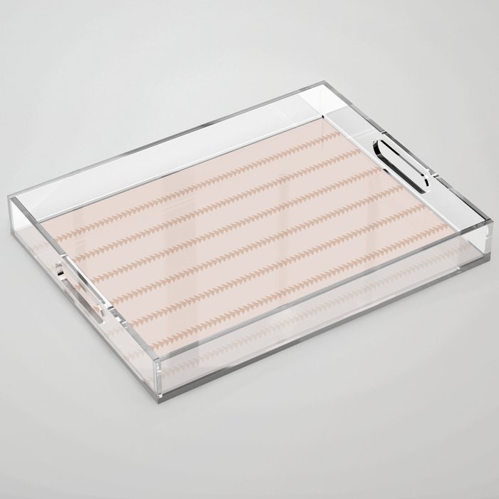 Minimal Triangles - Natural Acrylic Tray Gallery Image 1
