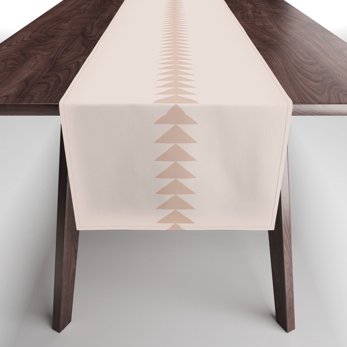 Minimal Triangles - Natural Table Runner Gallery Image 1