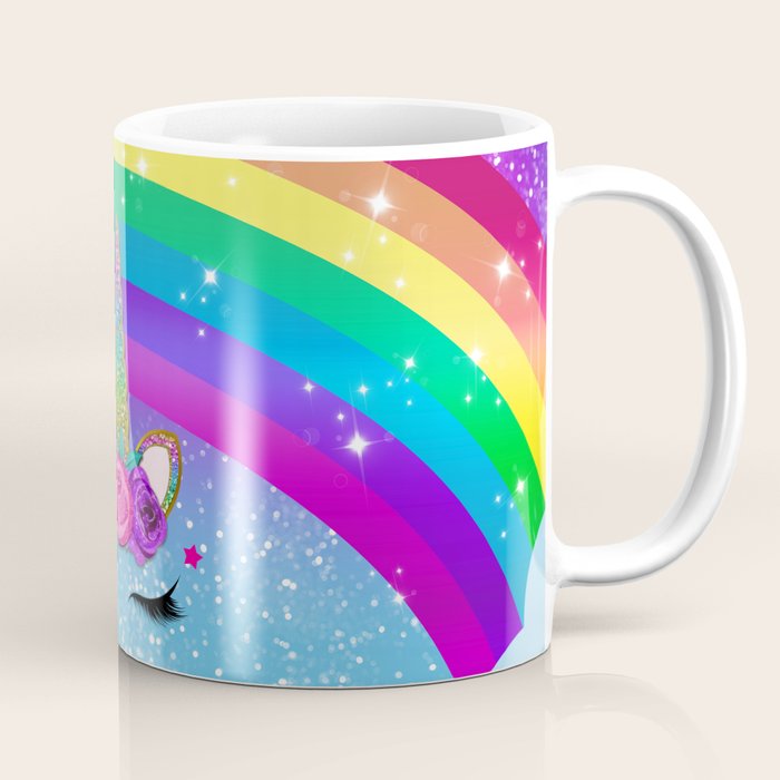 Rainbow Sparkle Unicorn Coffee Mug Gallery Image 1