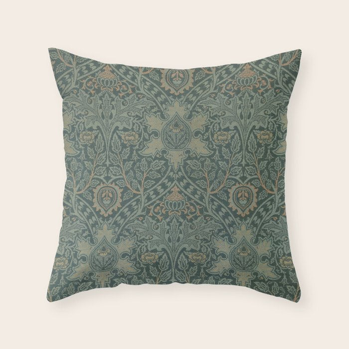 Ispahan by William Morris 1888 Antique Vintage Victorian Jugendstil Art Nouveau Retro Pattern Throw Pillow Gallery Image 6