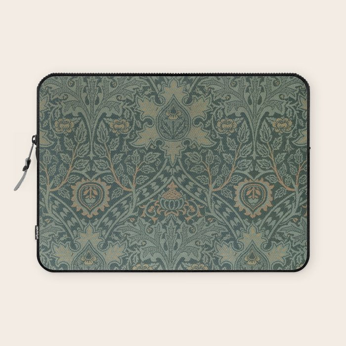 Ispahan by William Morris 1888 Antique Vintage Victorian Jugendstil Art Nouveau Retro Pattern Laptop Sleeve Gallery Image 1
