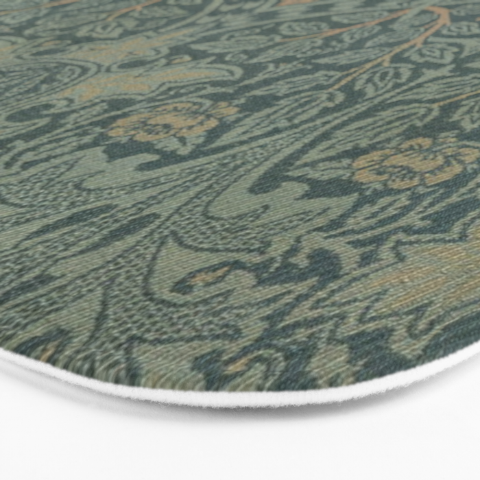 Ispahan by William Morris 1888 Antique Vintage Victorian Jugendstil Art Nouveau Retro Pattern Bath Mat Gallery Image 3