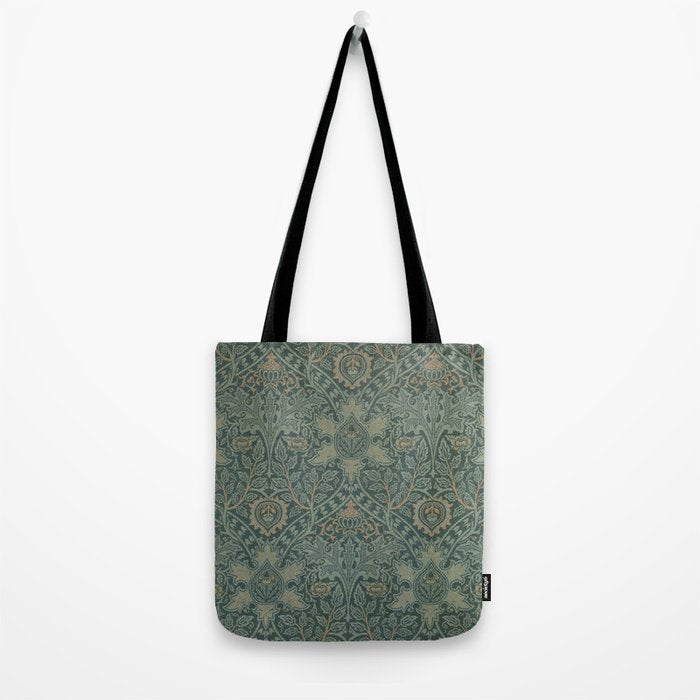 Ispahan by William Morris 1888 Antique Vintage Victorian Jugendstil Art Nouveau Retro Pattern Tote Bag Gallery Image 2
