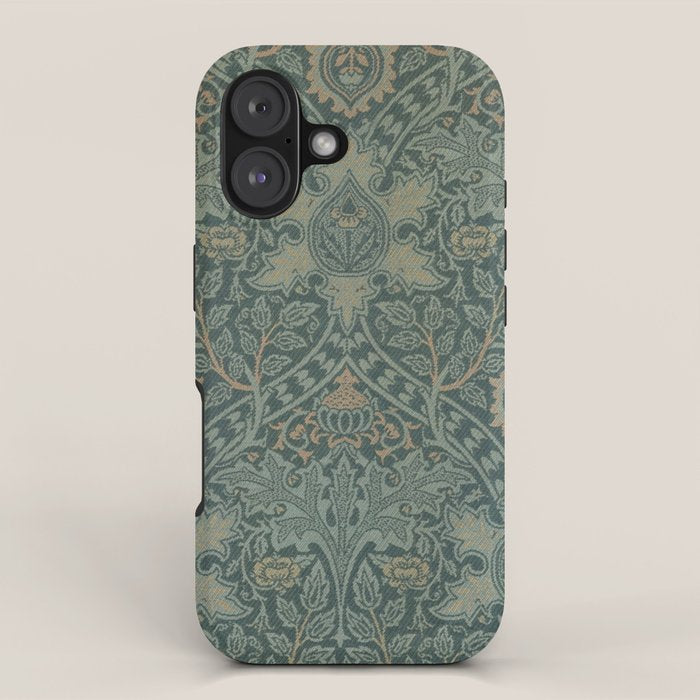 Ispahan by William Morris 1888 Antique Vintage Victorian Jugendstil Art Nouveau Retro Pattern iPhone Case Gallery Image 1