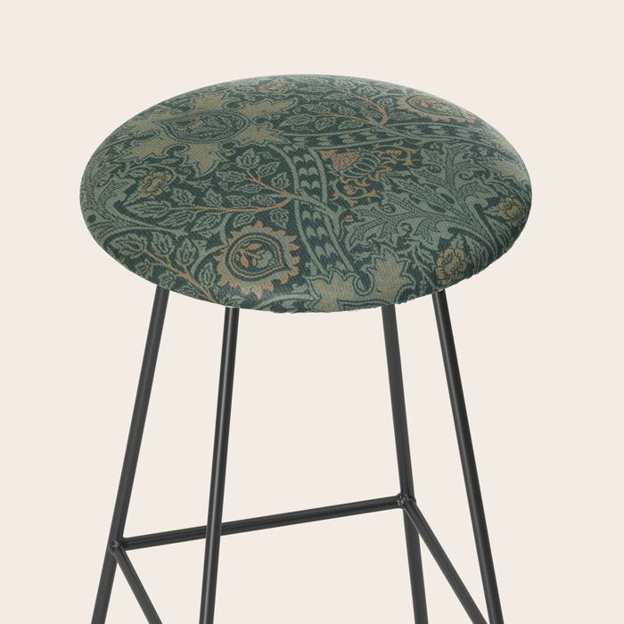 Ispahan by William Morris 1888 Antique Vintage Victorian Jugendstil Art Nouveau Retro Pattern Stool Gallery Image 2