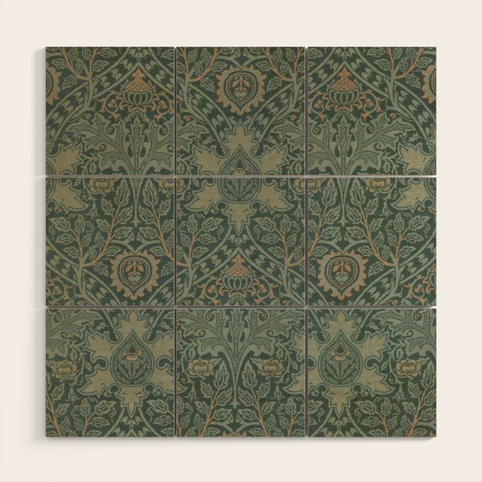 Ispahan by William Morris 1888 Antique Vintage Victorian Jugendstil Art Nouveau Retro Pattern Wood Wall Art Gallery Image 1