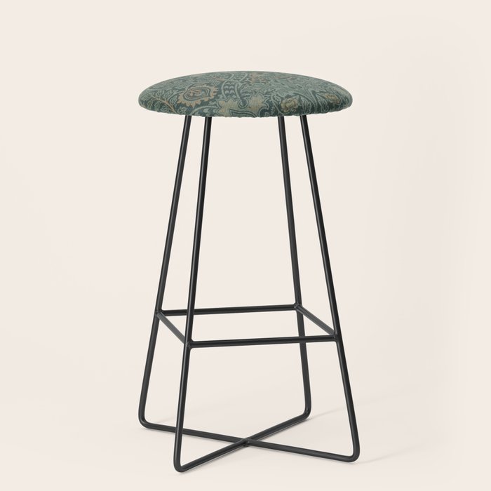 Ispahan by William Morris 1888 Antique Vintage Victorian Jugendstil Art Nouveau Retro Pattern Stool Gallery Image 1