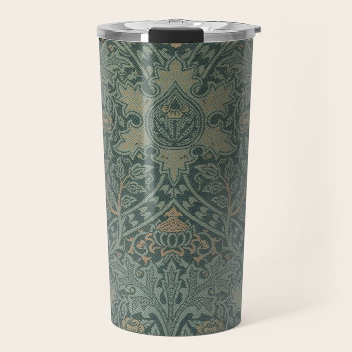 Ispahan by William Morris 1888 Antique Vintage Victorian Jugendstil Art Nouveau Retro Pattern Travel Mug Gallery Image 1